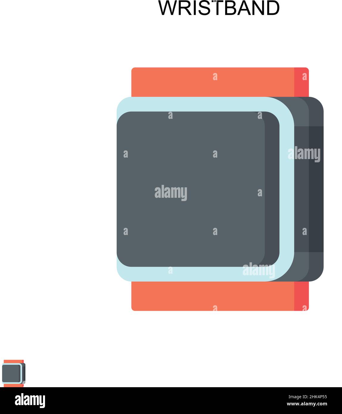 Armband einfaches Vektor-Symbol. Illustration Symbol Design-Vorlage für Web mobile UI-Element. Stock Vektor