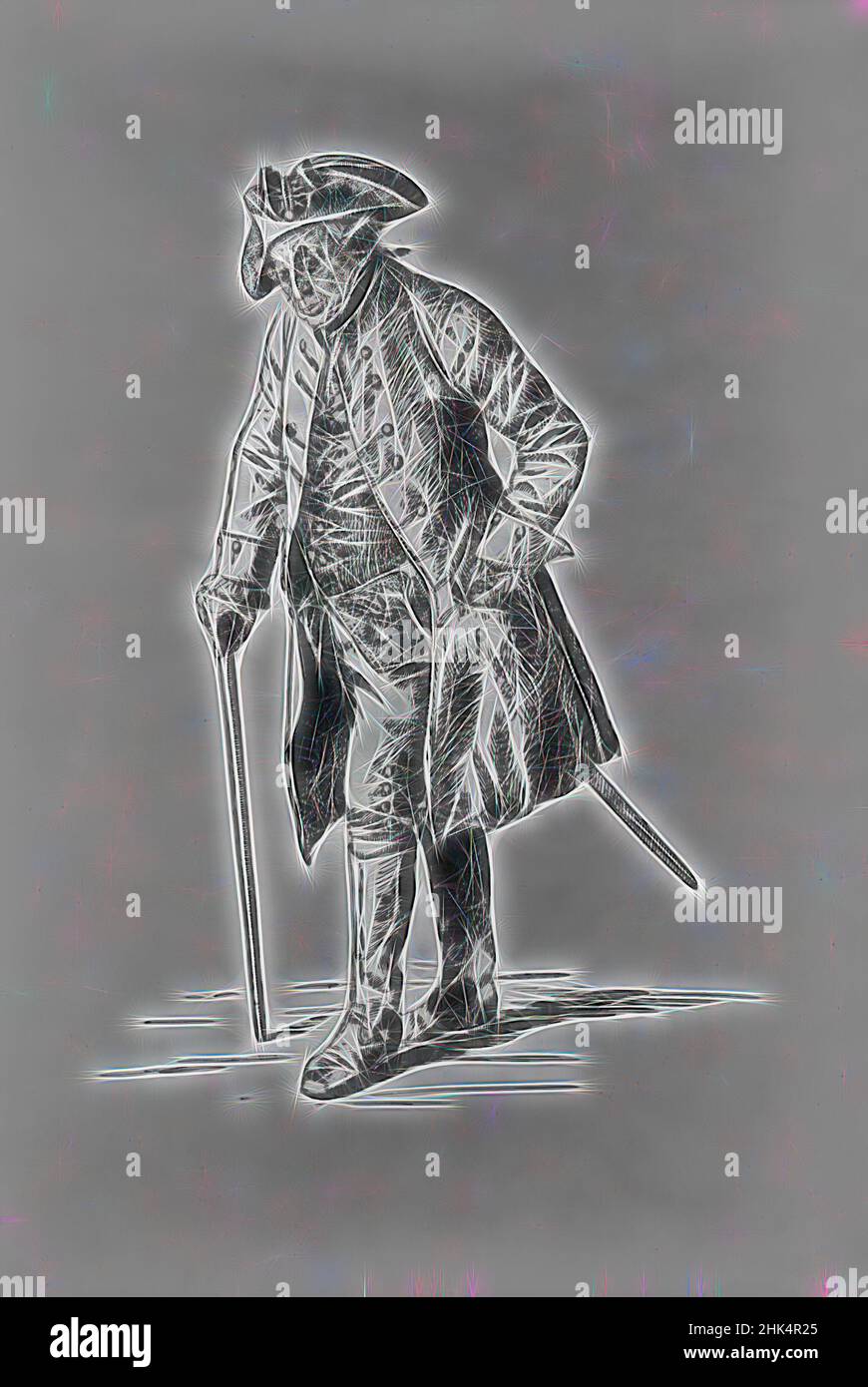 Inspiriert von der Apothekerin der Armee, Adolf Friedrich Erdmann von Menzel, deutsch, 1815-1905, Lithograph auf Wobentpapier, ca. 1857, 8 3/8 x 5 7/8 Zoll, 21,2 x 15 cm, neu erfunden von Artotop. Klassische Kunst neu erfunden mit einem modernen Twist. Design von warmen fröhlichen Leuchten der Helligkeit und Lichtstrahl Strahlkraft. Fotografie inspiriert von Surrealismus und Futurismus, umarmt dynamische Energie der modernen Technologie, Bewegung, Geschwindigkeit und Kultur zu revolutionieren Stockfoto