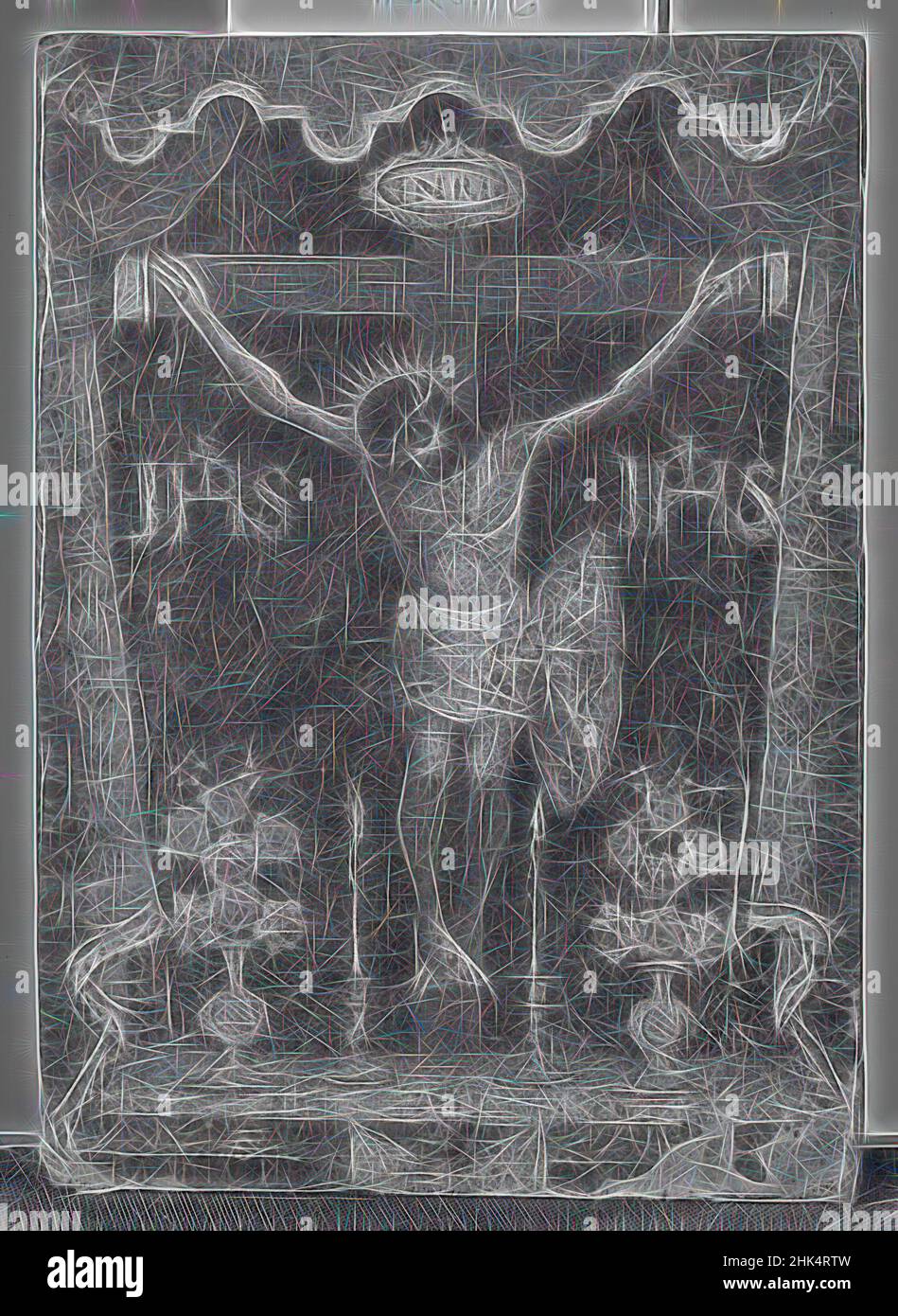 Inspiriert von Crucifijo, Nuestro Senor de Chalma, mexikanisch, 8 x 6 Zoll, 20,3 x 15,2 cm, neu gestaltet von Artotop. Klassische Kunst neu erfunden mit einem modernen Twist. Design von warmen fröhlichen Leuchten der Helligkeit und Lichtstrahl Strahlkraft. Fotografie inspiriert von Surrealismus und Futurismus, umarmt dynamische Energie der modernen Technologie, Bewegung, Geschwindigkeit und Kultur zu revolutionieren Stockfoto