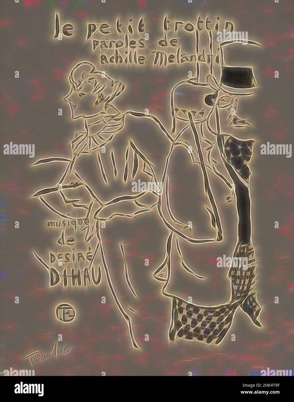 Inspiriert von Le Petit Trottin, Henri de Toulouse-Lautrec, französisch, 1864-1901, Lithographie auf Japan-Papier, 1893, 10 3/4 x 7 5/16 Zoll, 27,3 x 18,6 cm, neu erfunden von Artotop. Klassische Kunst neu erfunden mit einem modernen Twist. Design von warmen fröhlichen Leuchten der Helligkeit und Lichtstrahl Strahlkraft. Fotografie inspiriert von Surrealismus und Futurismus, umarmt dynamische Energie der modernen Technologie, Bewegung, Geschwindigkeit und Kultur zu revolutionieren Stockfoto