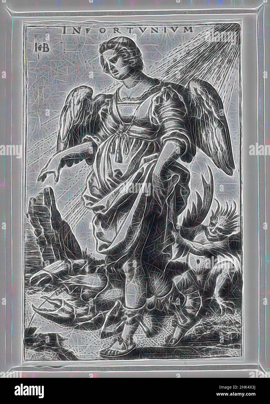 Inspiriert vom Unglück, Hans Sebald Beham, deutsch, 1500-1550, Gravieren auf gedeckten Papier, n.d., 30 11/16 x 20 1/16 Zoll, 78 x 51 cm, st. john, st. peter, Reimagined by Artotop. Klassische Kunst neu erfunden mit einem modernen Twist. Design von warmen fröhlichen Leuchten der Helligkeit und Lichtstrahl Strahlkraft. Fotografie inspiriert von Surrealismus und Futurismus, umarmt dynamische Energie der modernen Technologie, Bewegung, Geschwindigkeit und Kultur zu revolutionieren Stockfoto