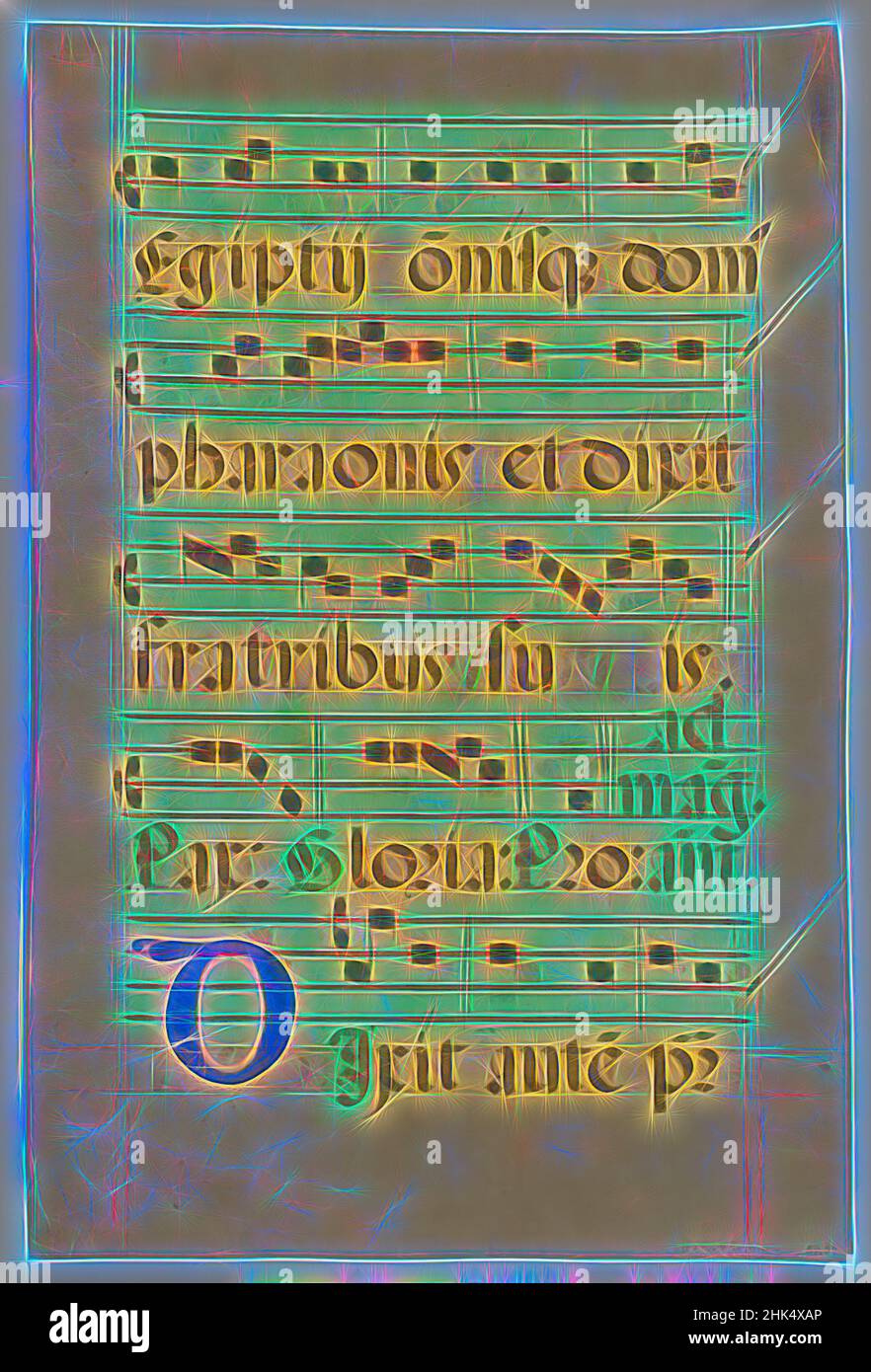 Inspiriert von der Musik Manuskript, Bemalung auf Pergament, 16th Jahrhundert, 23 13/16 x 15 15/16 Zoll, 60,5 x 40,5 cm, Dekor, Schrift, Notation, visueller Reiz, Neu gestaltet von Artotop. Klassische Kunst neu erfunden mit einem modernen Twist. Design von warmen fröhlichen Leuchten der Helligkeit und Lichtstrahl Strahlkraft. Fotografie inspiriert von Surrealismus und Futurismus, umarmt dynamische Energie der modernen Technologie, Bewegung, Geschwindigkeit und Kultur zu revolutionieren Stockfoto