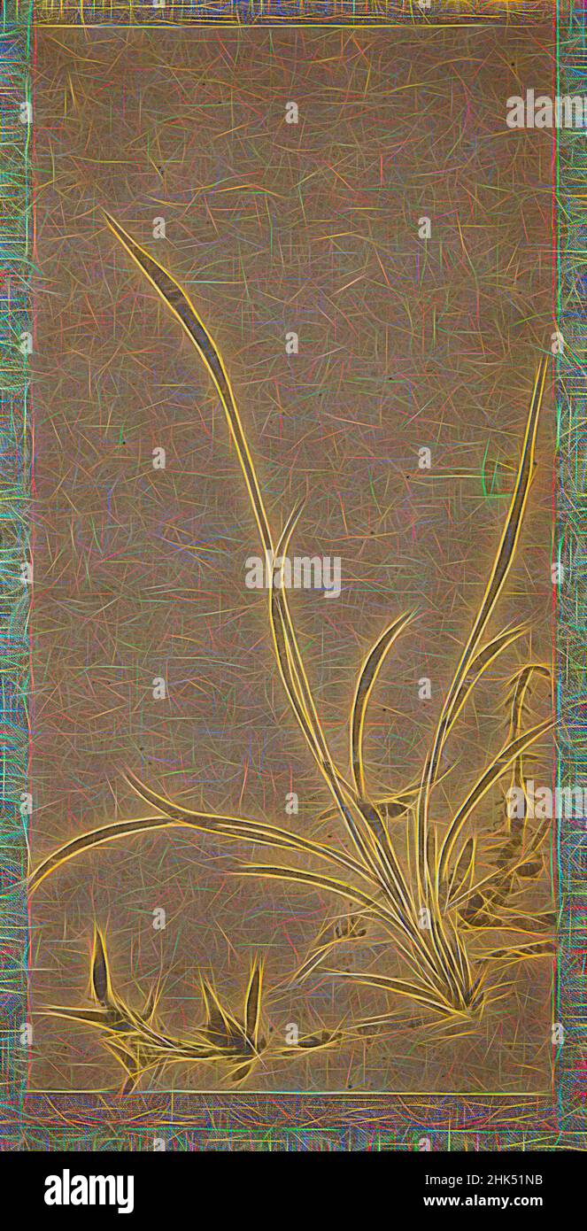 Inspiriert von Kakemono: Orchideen, Bambus und Dornen - rechte Tafel, Gyokuen Bompo, japanisch, 1348-1420, Tinte auf koreanischem Papier, Japan, Ende 14th-Anfang 15th Jahrhundert, Muromachi-Zeit, Bild: 25 x 12 1/4 in., 63,5 x 31,1 cm, 1348-1420, Bambus, chinesischer Einfluss, Blumen, Gyokuen Bompo, hängende Schriftrollen, Tinte, neu erfunden von Artotop. Klassische Kunst neu erfunden mit einem modernen Twist. Design von warmen fröhlichen Leuchten der Helligkeit und Lichtstrahl Strahlkraft. Fotografie inspiriert von Surrealismus und Futurismus, umarmt dynamische Energie der modernen Technologie, Bewegung, Geschwindigkeit und Kultur zu revolutionieren Stockfoto