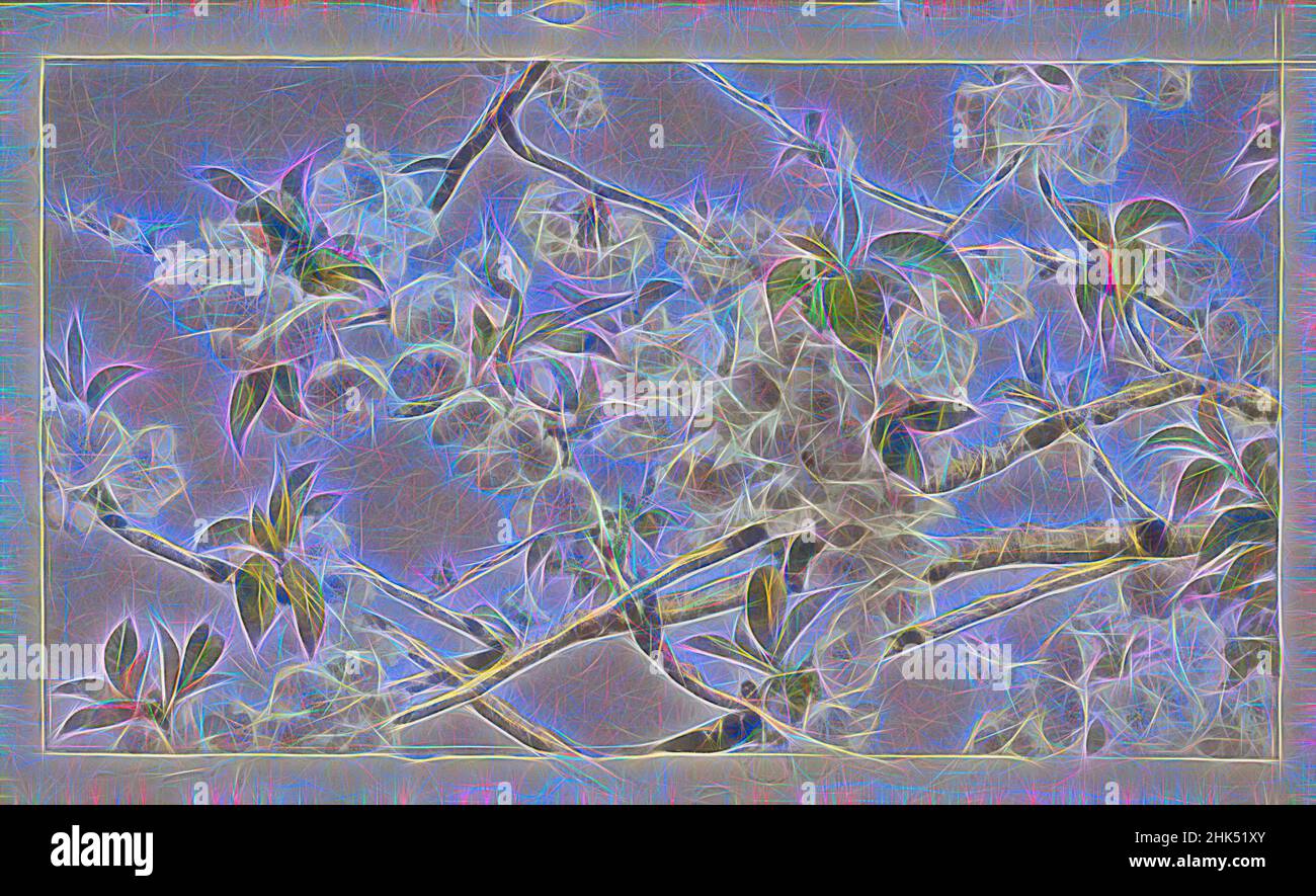 Inspiriert von Apple Blossoms, John William Hill, Amerikaner, 1812-1879, Aquarell über Graphit auf webtem Papier, ca. 1874, Bild: 7 1/2 × 13 3/8 in., 19,1 × 34 cm, Apfelblüte, Blüte, Zweige, Blume, ndd4, Himmel, Aquarell, Aquarell auf Papier, neu erfunden von Artotop. Klassische Kunst neu erfunden mit einem modernen Twist. Design von warmen fröhlichen Leuchten der Helligkeit und Lichtstrahl Strahlkraft. Fotografie inspiriert von Surrealismus und Futurismus, umarmt dynamische Energie der modernen Technologie, Bewegung, Geschwindigkeit und Kultur zu revolutionieren Stockfoto