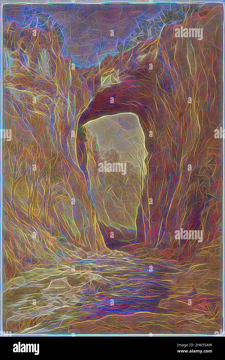 Inspiriert von Natural Bridge, Virginia, John Henry Hill, Amerikaner, 1839-1922, Aquarell über Graphit auf sehr dickem, leicht strukturiertem, auf einem Sekundärpapier montiertem Papier, 1876, 21 1/4 x 14 1/8 Zoll, 54 x 35,9 cm, 19th Jahrhundert, Amerikaner, Brücke, Pinsel, canyon, geschnitzt, Formation, Loch, John Henry, Neu gestaltet von Artotop. Klassische Kunst neu erfunden mit einem modernen Twist. Design von warmen fröhlichen Leuchten der Helligkeit und Lichtstrahl Strahlkraft. Fotografie inspiriert von Surrealismus und Futurismus, umarmt dynamische Energie der modernen Technologie, Bewegung, Geschwindigkeit und Kultur zu revolutionieren Stockfoto Inspiriert von Natural Bridge, Virginia, John Henry Hill, Amerikaner, 1839-1922, Aquarell über Graphit auf sehr dickem, leicht strukturiertem, auf einem Sekundärpapier montiertem Papier, 1876, 21 1/4 x 14 1/8 Zoll, 54 x 35,9 cm, 19th Jahrhundert, Amerikaner, Brücke, Pinsel, canyon, geschnitzt, Formation, Loch, John Henry, Neu gestaltet von Artotop. Klassische Kunst neu erfunden mit einem modernen Twist. Design von warmen fröhlichen Leuchten der Helligkeit und Lichtstrahl Strahlkraft. Fotografie inspiriert von Surrealismus und Futurismus, umarmt dynamische Energie der modernen Technologie, Bewegung, Geschwindigkeit und Kultur zu revolutionieren Stockfoto