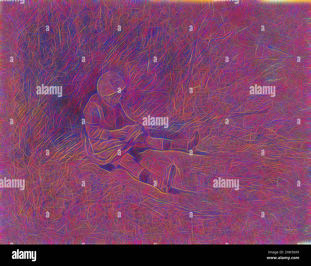 Inspiriert von Girl Seated in the Grass, Petite fille assise, Jules Bastien-Lepage, französisch, 1848-1884, Graphit- und Ölkreide auf Wobentpapier, Frankreich, n.d., Blatt: 11 7/8 x 15 3/8 in., 30,2 x 39,1 cm, Buntstift, Zeichnung, fokussiert, französisch, Mädchen, Graphit, Gras, Hut, Socken, Neu gestaltet von Artotop. Klassische Kunst neu erfunden mit einem modernen Twist. Design von warmen fröhlichen Leuchten der Helligkeit und Lichtstrahl Strahlkraft. Fotografie inspiriert von Surrealismus und Futurismus, umarmt dynamische Energie der modernen Technologie, Bewegung, Geschwindigkeit und Kultur zu revolutionieren Stockfoto