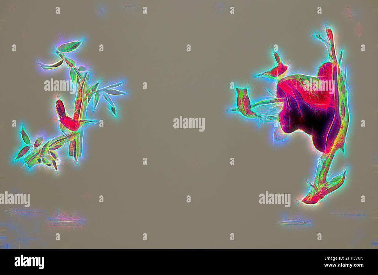 Inspiriert von Bewick Wren und House Wren, John James Audubon, Amerikaner, geboren in Haiti, 1785-1851, Chromolithographie, 1861, Äste, Fauna, Flora, Naturgeschichte, Naturkunde, Nest, Ornithologie, neu erfunden von Artotop. Klassische Kunst neu erfunden mit einem modernen Twist. Design von warmen fröhlichen Leuchten der Helligkeit und Lichtstrahl Strahlkraft. Fotografie inspiriert von Surrealismus und Futurismus, umarmt dynamische Energie der modernen Technologie, Bewegung, Geschwindigkeit und Kultur zu revolutionieren Stockfoto