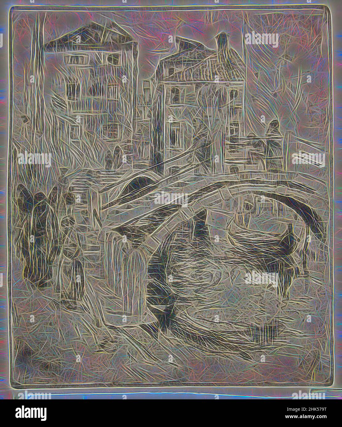 Robert Frederick Blum, Amerikaner, 1857-1903, Radierung auf cremefarbenem, gewobenen Papier, 1886, Blatt: 12 3/4 x 9 1/2 Zoll, 32,4 x 24,1 cm, neu erfunden von Artotop. Klassische Kunst neu erfunden mit einem modernen Twist. Design von warmen fröhlichen Leuchten der Helligkeit und Lichtstrahl Strahlkraft. Fotografie inspiriert von Surrealismus und Futurismus, umarmt dynamische Energie der modernen Technologie, Bewegung, Geschwindigkeit und Kultur zu revolutionieren Stockfoto