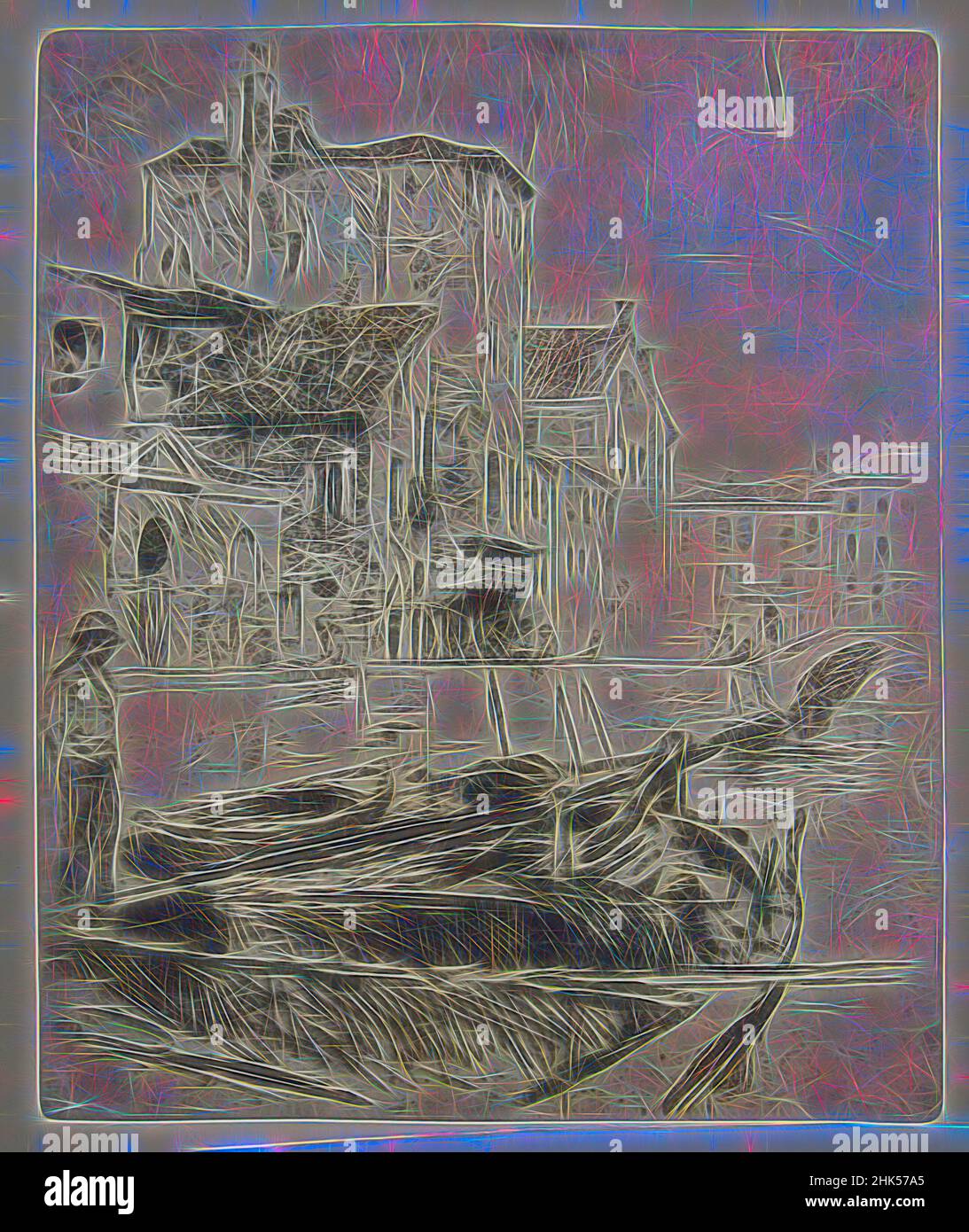 Robert Frederick Blum, Amerikaner, 1857-1903, Radierung auf cremefarbenem Japan-Papier, n.d., Blatt: 14 1/2 x 9 9/16 Zoll, 36,8 x 24,3 cm, neu gestaltet von Artotop. Klassische Kunst neu erfunden mit einem modernen Twist. Design von warmen fröhlichen Leuchten der Helligkeit und Lichtstrahl Strahlkraft. Fotografie inspiriert von Surrealismus und Futurismus, umarmt dynamische Energie der modernen Technologie, Bewegung, Geschwindigkeit und Kultur zu revolutionieren Stockfoto