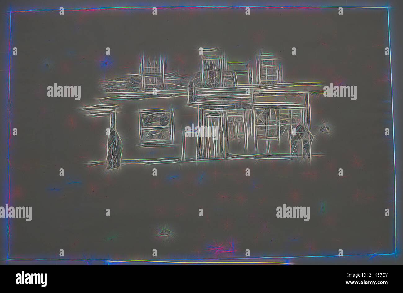 Inspiriert von Chelsea Shops, James Abbott McNeill Whistler, Amerikaner, 1834-1903, Lithograph, 1888, 8 x 12 3/16 Zoll, 20,3 x 31 cm, neu erfunden von Artotop. Klassische Kunst neu erfunden mit einem modernen Twist. Design von warmen fröhlichen Leuchten der Helligkeit und Lichtstrahl Strahlkraft. Fotografie inspiriert von Surrealismus und Futurismus, umarmt dynamische Energie der modernen Technologie, Bewegung, Geschwindigkeit und Kultur zu revolutionieren Stockfoto