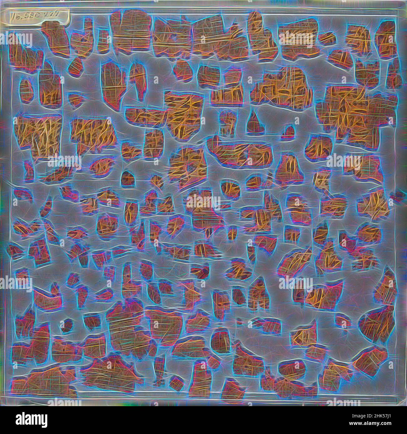 Inspiriert von Papyrus-Fragmenten, die in Hieratic, Papyrus, Ink, Elephantine Island, Ägypten, Ca. 1938-1630 v. Chr., Dynasty 12 bis Dynasty 13, Middle Kingdom, A: Glas: 12 x 12 Zoll, 30,5 x 30,5 cm, neu gestaltet von Artotop. Klassische Kunst neu erfunden mit einem modernen Twist. Design von warmen fröhlichen Leuchten der Helligkeit und Lichtstrahl Strahlkraft. Fotografie inspiriert von Surrealismus und Futurismus, umarmt dynamische Energie der modernen Technologie, Bewegung, Geschwindigkeit und Kultur zu revolutionieren Stockfoto