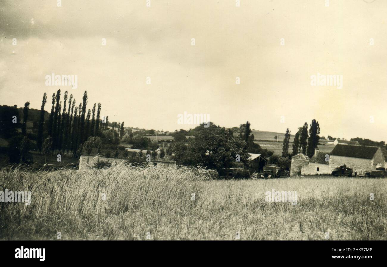 2. Weltkrieg WW2 deutsche Soldaten erobern Frankreich - 23. juni 1940, Marcilly sur Wien (Frankreich) Stockfoto