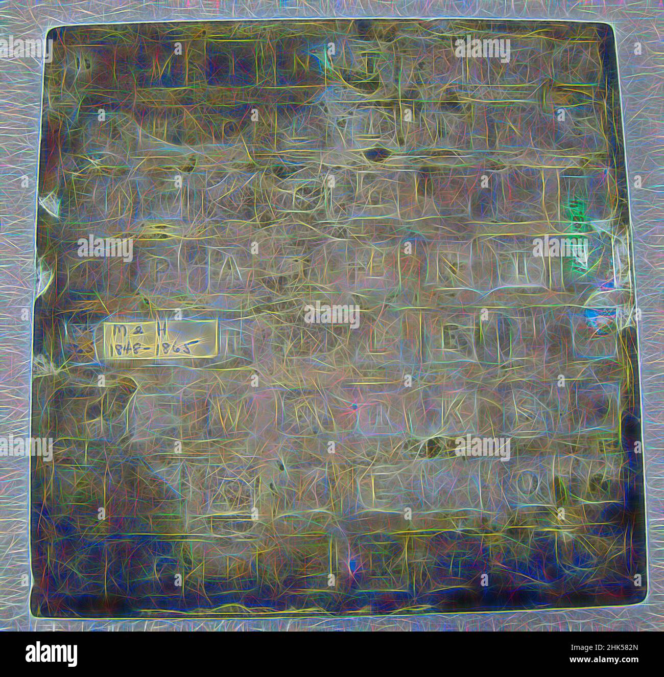 Inspiriert von Fliesen, Glasiertes Steingut, 1846-1865, 3/8 x 8 x 8 Zoll, 1,0 x 20,3 x 20,3 cm, tibet, neu erfunden von Artotop. Klassische Kunst neu erfunden mit einem modernen Twist. Design von warmen fröhlichen Leuchten der Helligkeit und Lichtstrahl Strahlkraft. Fotografie inspiriert von Surrealismus und Futurismus, umarmt dynamische Energie der modernen Technologie, Bewegung, Geschwindigkeit und Kultur zu revolutionieren Stockfoto