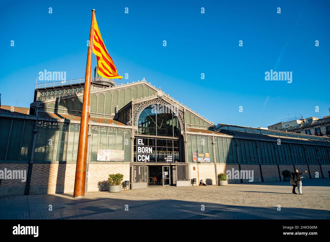 BARCELONA, SPANIEN - DEZEMBER 19 2018: El Born Centre de Cultura i Memoria oder das Born Culture and Memory Centre in Barcelona Stadt in Katalonien Region o Stockfoto