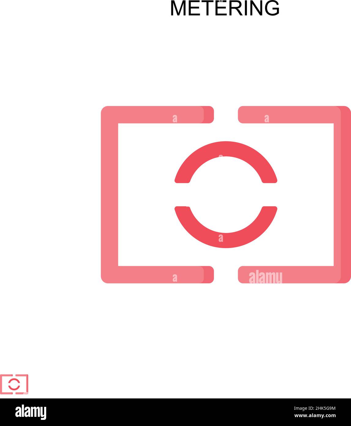 Einfaches Vektorsymbol für die Messung. Illustration Symbol Design-Vorlage für Web mobile UI-Element. Stock Vektor