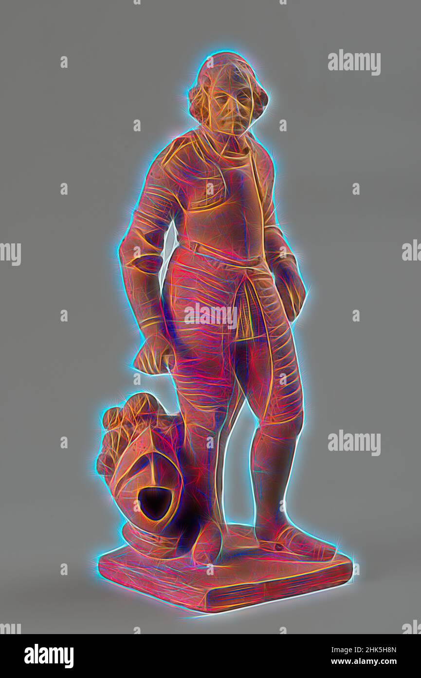 Inspiriert durch das Porträt von Johan Maurits 1604-1679, Graf von Nassau-Siegen, in voller Länge, Jan van Logteren, 1727, Neu gestaltet von Artotop. Klassische Kunst neu erfunden mit einem modernen Twist. Design von warmen fröhlichen Leuchten der Helligkeit und Lichtstrahl Strahlkraft. Fotografie inspiriert von Surrealismus und Futurismus, umarmt dynamische Energie der modernen Technologie, Bewegung, Geschwindigkeit und Kultur zu revolutionieren Stockfoto