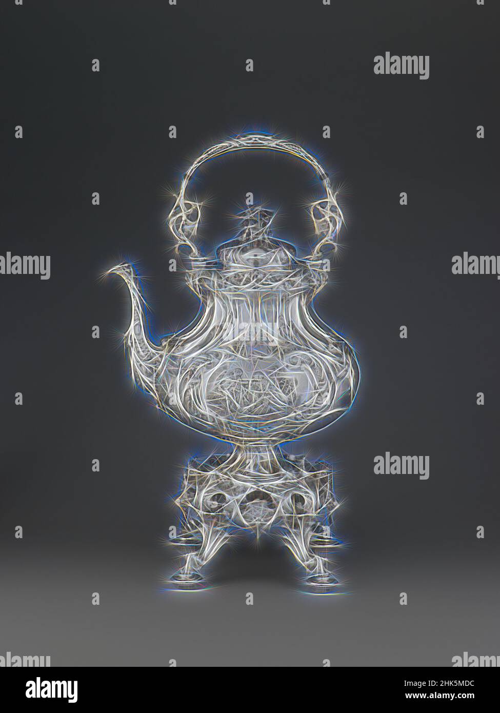 Vincent Laforme, Amerikaner (geboren in Deutschland), 1823–1893, Lincoln & Foss, Boston, Massachusetts, aktiv 1847–1858, c.1855, Silber, Hergestellt in Boston, Massachusetts, USA, Nord- und Mittelamerika, Metallverarbeitung, 21 × 11 1/2 × 10 Zoll (53,3 × 29,2 × 25,4 cm, neu erfunden von Artotop. Klassische Kunst neu erfunden mit einem modernen Twist. Design von warmen fröhlichen Leuchten der Helligkeit und Lichtstrahl Strahlkraft. Fotografie inspiriert von Surrealismus und Futurismus, umarmt dynamische Energie der modernen Technologie, Bewegung, Geschwindigkeit und Kultur zu revolutionieren Stockfoto