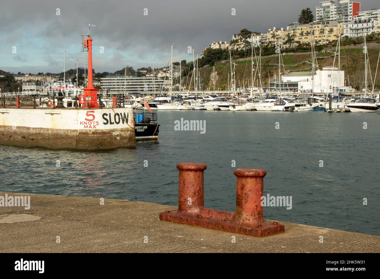 Torquay Harbour und Marina, Devon, Großbritannien Stockfoto
