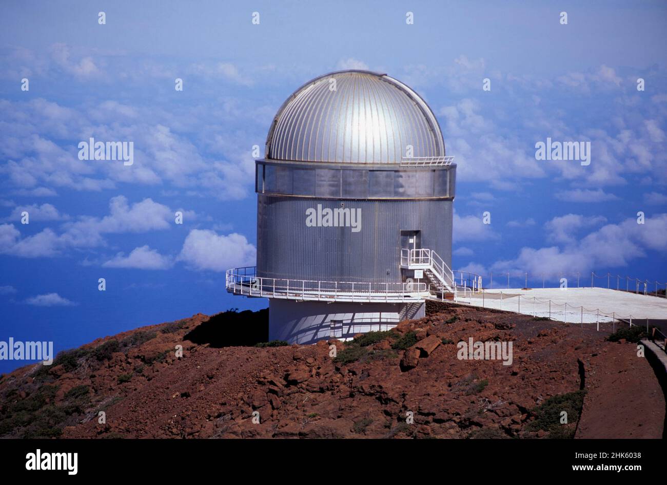 Observatorium auf Roque de los Muchachos, Kanarische Inseln, La Palma, Spanien, Europa Stockfoto
