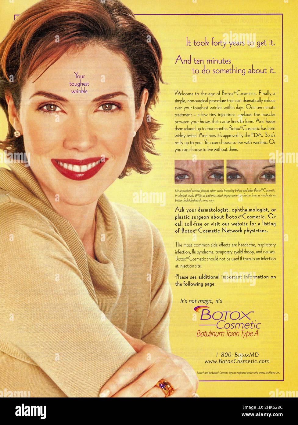 Vintage-Werbung aus der Februar 2003-Ausgabe des Magazins „Ladies“ Home Journal, USA Stockfoto