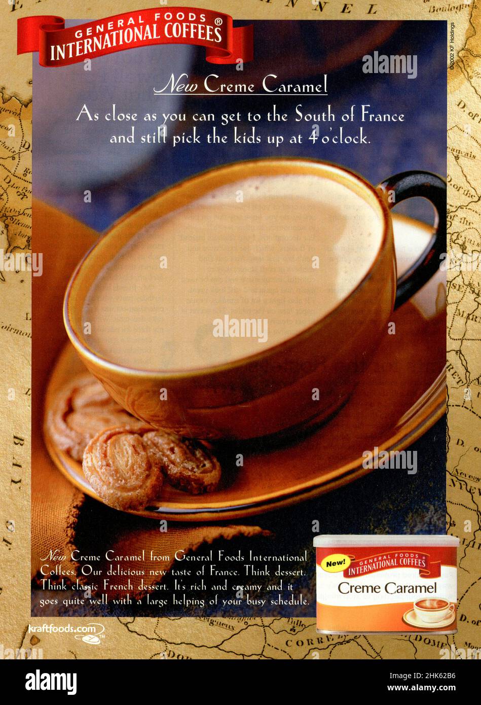 Vintage-Werbung aus der Februar 2003-Ausgabe des Magazins „Ladies“ Home Journal, USA Stockfoto
