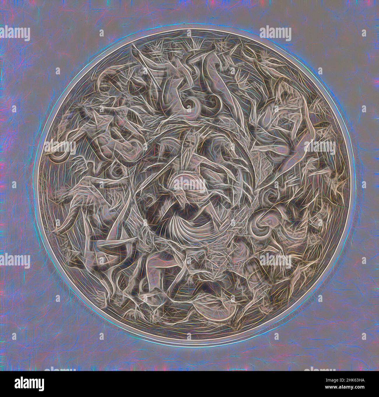 Inspiriert von Neptuns Königreich, Willem van Tetrode, Niederländisch, ca. 1525–1580, Jacob de Gheyn II, Flämisch, 1565–1629, 1587, Gravur, Haarlem, Niederlande, Europa, Drucke, Platte (Durchmesser): 9 13/16 Zoll (25 cm, neu erfunden von Artotop. Klassische Kunst neu erfunden mit einem modernen Twist. Design von warmen fröhlichen Leuchten der Helligkeit und Lichtstrahl Strahlkraft. Fotografie inspiriert von Surrealismus und Futurismus, umarmt dynamische Energie der modernen Technologie, Bewegung, Geschwindigkeit und Kultur zu revolutionieren Stockfoto