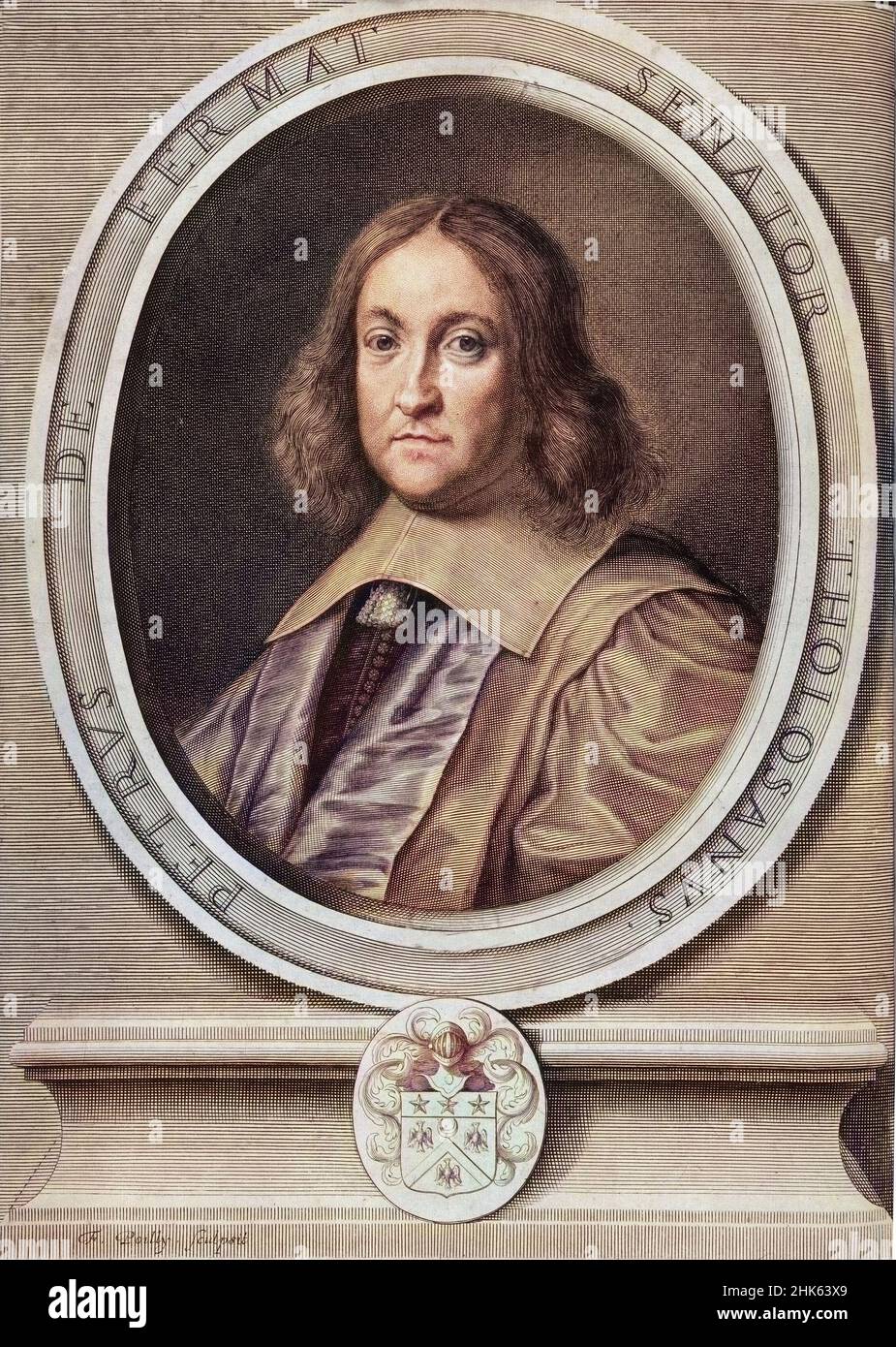 Portrait Pierre de Fermat (1601-1665), mathematicien francais. Stockfoto