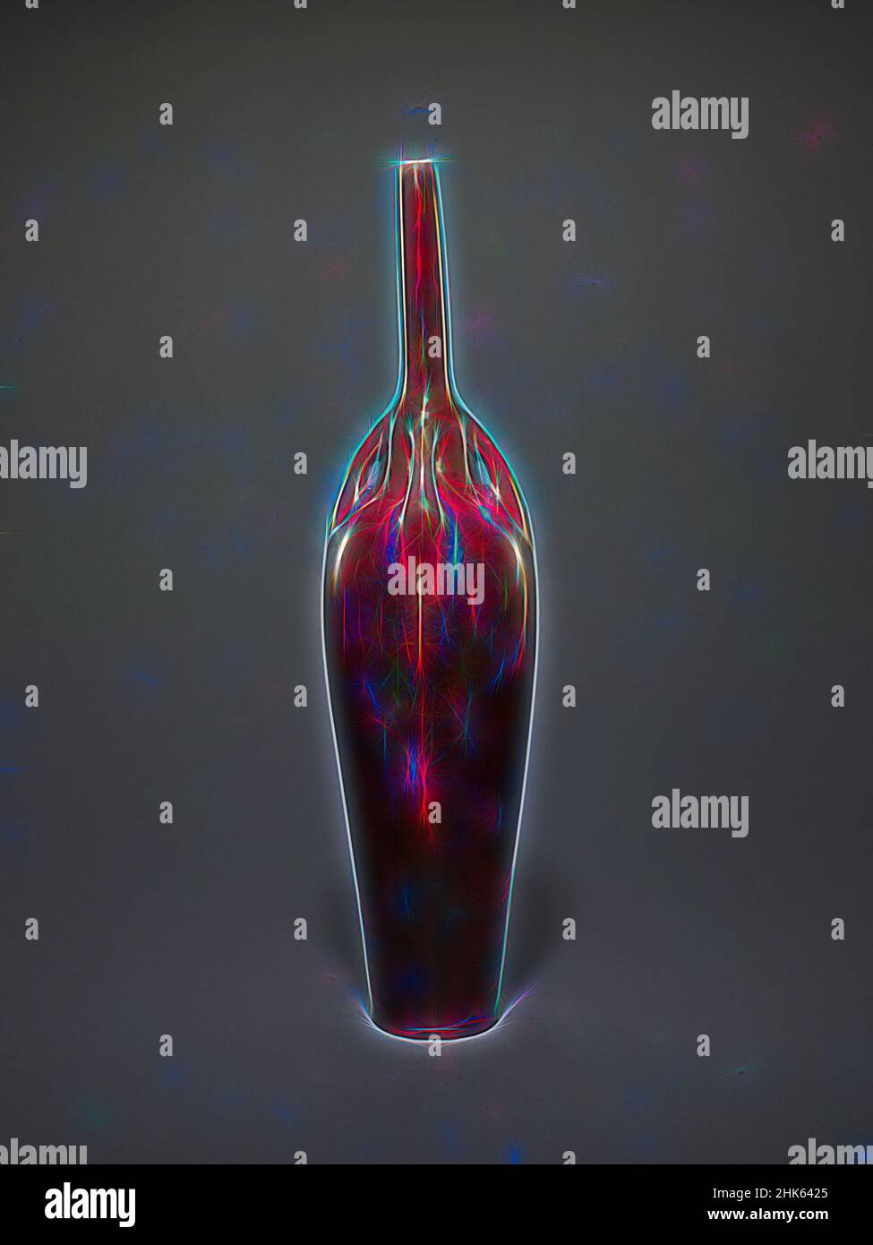 Inspiriert von Bottle Vase, Ernest Chaplet, französisch, 1835–1909, ca. 1889–1904, Glasiertes Porzellan, Choisy-le-ROI, Île-de-France, Frankreich, Europa, Keramik, Behälter, 18 1/2 x 5 Zoll (47 x 12,7 cm, neu erfunden von Artotop. Klassische Kunst neu erfunden mit einem modernen Twist. Design von warmen fröhlichen Leuchten der Helligkeit und Lichtstrahl Strahlkraft. Fotografie inspiriert von Surrealismus und Futurismus, umarmt dynamische Energie der modernen Technologie, Bewegung, Geschwindigkeit und Kultur zu revolutionieren Stockfoto