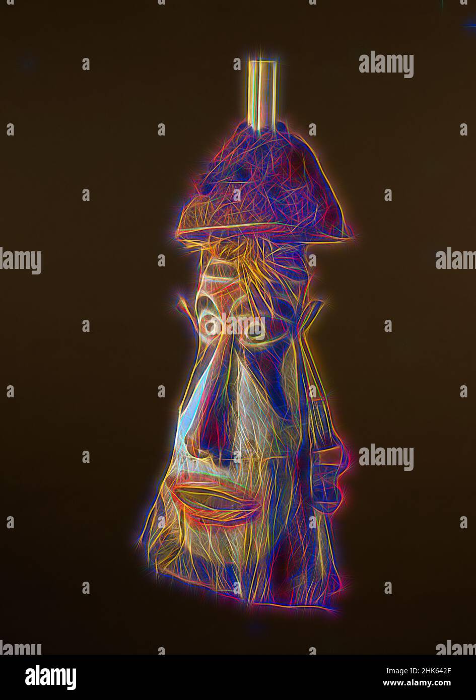 Inspiriert von Nakamutmut oder Tago Maske, wahrscheinlich Siassi Inseln, Ende 19th bis Mitte 20th Jahrhundert, Palmbast, Samenfasern, menschliches Haar, Bambus, Rinde, Schnur, Holz, Faser, Schildkrötenpanzer, Einheimische Farben und Massenware, Provinz Morobe, Melanesia, Papua-Neuguinea, Ozeanien, Kostüme & Kleidung, neu gestaltet von Artotop. Klassische Kunst neu erfunden mit einem modernen Twist. Design von warmen fröhlichen Leuchten der Helligkeit und Lichtstrahl Strahlkraft. Fotografie inspiriert von Surrealismus und Futurismus, umarmt dynamische Energie der modernen Technologie, Bewegung, Geschwindigkeit und Kultur zu revolutionieren Stockfoto