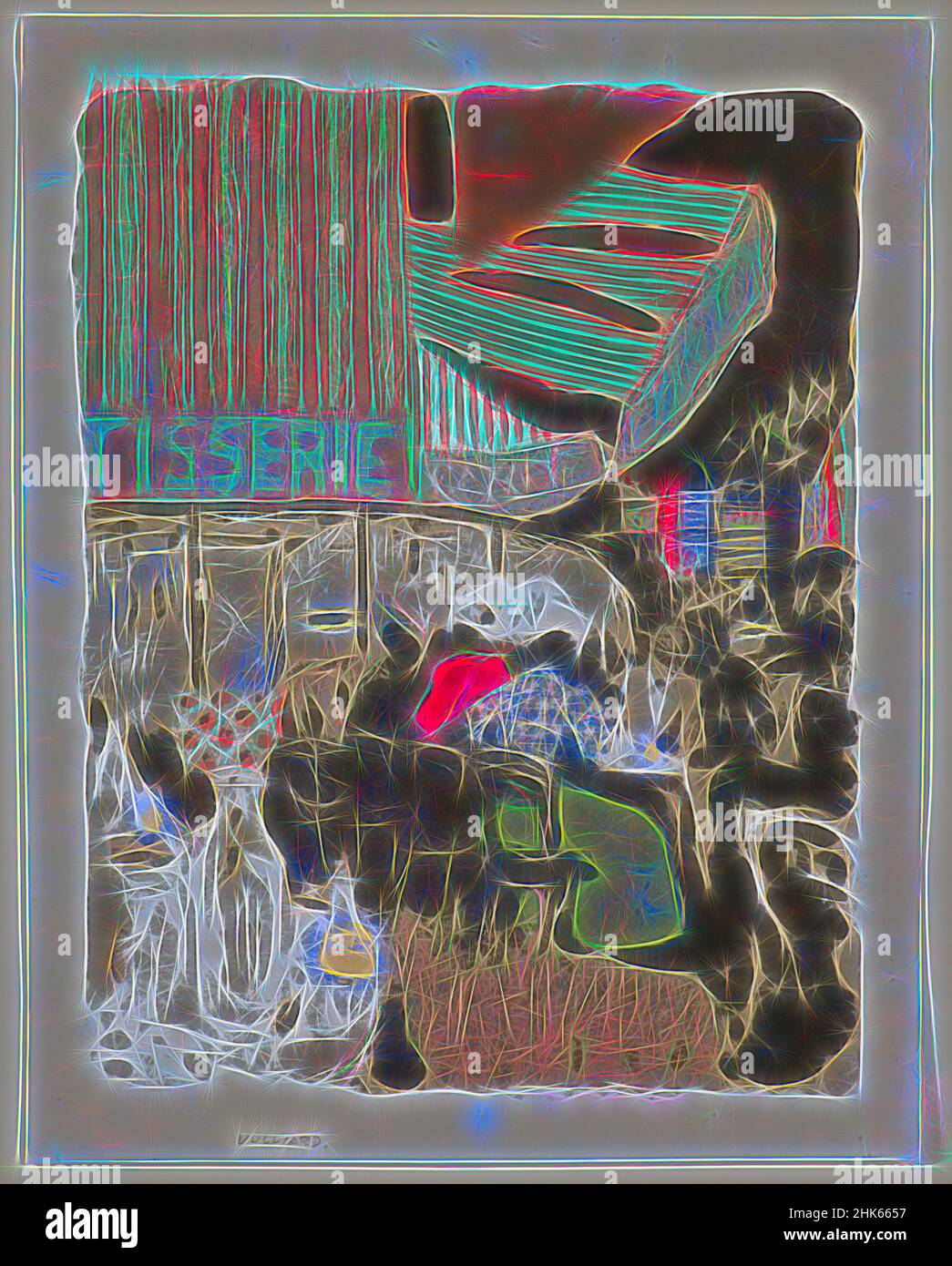 Inspiriert von der Konditorei, von „Landscapes and Interiors“, Edouard Vuillard, französisch, 1868–1940, 1899, Farblithographie, hergestellt in Paris, Île-de-France, Frankreich, Europa, Abzüge, insgesamt: 15 7/8 × 12 3/8 Zoll (40,3 × 31,4 cm, neu erfunden von Artotop. Klassische Kunst neu erfunden mit einem modernen Twist. Design von warmen fröhlichen Leuchten der Helligkeit und Lichtstrahl Strahlkraft. Fotografie inspiriert von Surrealismus und Futurismus, umarmt dynamische Energie der modernen Technologie, Bewegung, Geschwindigkeit und Kultur zu revolutionieren Stockfoto