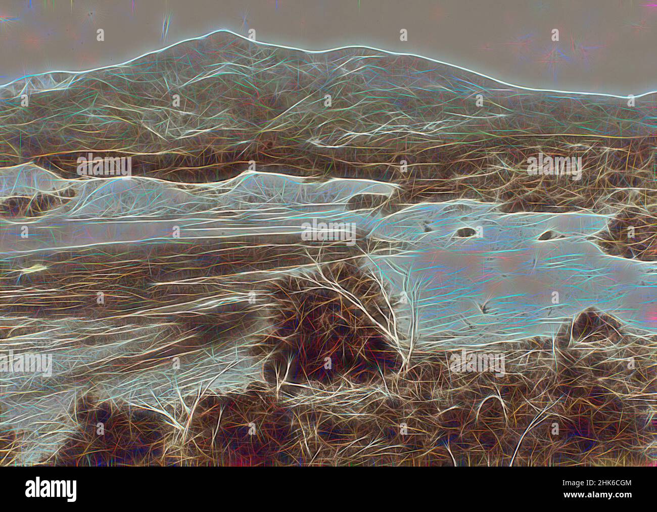 Inspiriert von Black Froth Pool - Wai-o-tapu Valley, Burton Brothers Studio, Fotostudio, Ende des 19. Jahrhunderts oder Anfang des 20. Jahrhunderts, Dunedin, Fotografie, neu erfunden von Artotop. Klassische Kunst neu erfunden mit einem modernen Twist. Design von warmen fröhlichen Leuchten der Helligkeit und Lichtstrahl Strahlkraft. Fotografie inspiriert von Surrealismus und Futurismus, umarmt dynamische Energie der modernen Technologie, Bewegung, Geschwindigkeit und Kultur zu revolutionieren Stockfoto