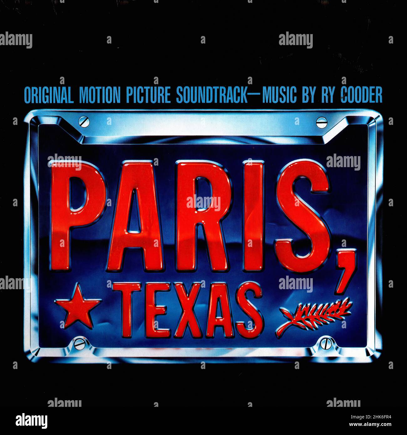 Vinylcover - Cooder, Ry - Paris Texas - OST - D - 1985 Stockfoto