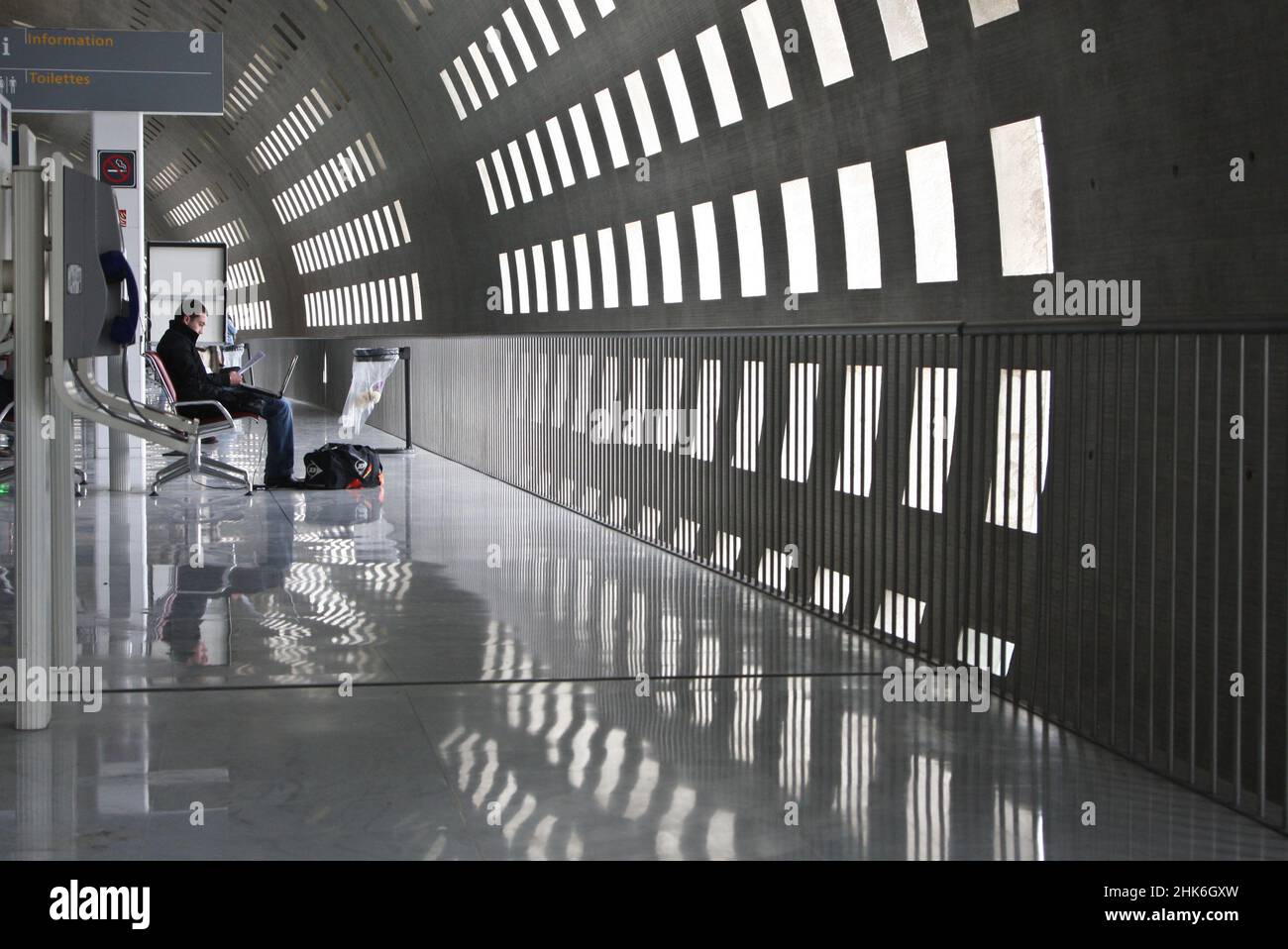 Flughafen Roissy in Paris Stockfoto