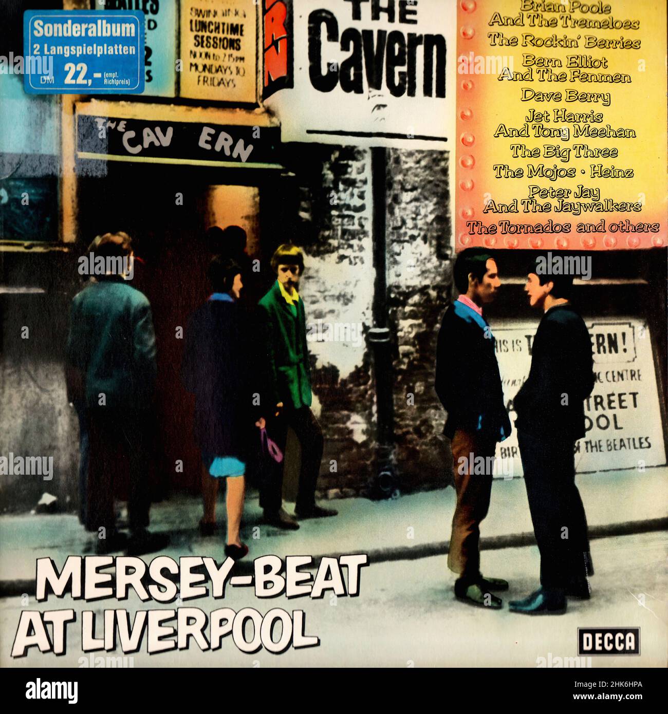 Vinylcover - Various Artists - Mersey Beat at Liverpool - D - Promo -1974 Stockfoto