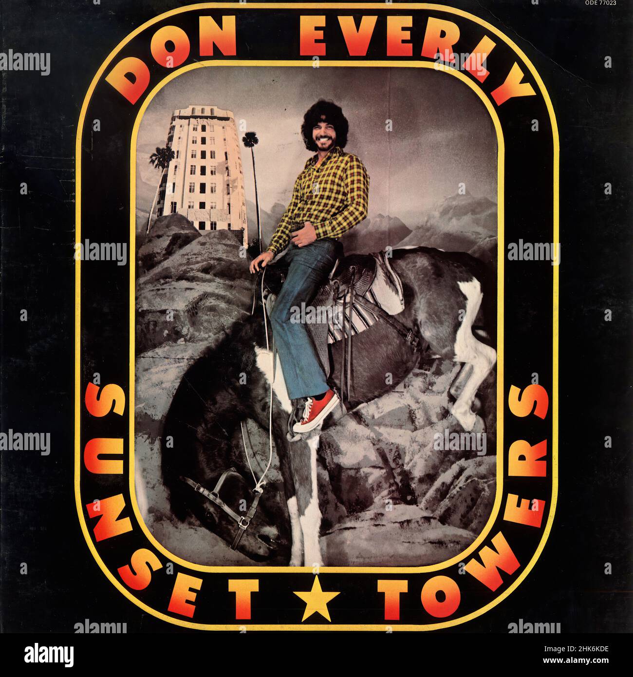 Vintage Vinyl-Plattencover - 1974 - Everly, Don - Sunset Towers - US 01 Stockfoto