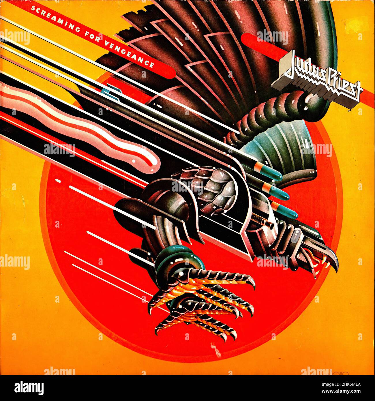 Vintage Vinyl-Plattencover - Judas Priest - Screaming for Vengeance - NL - 1982 Stockfoto