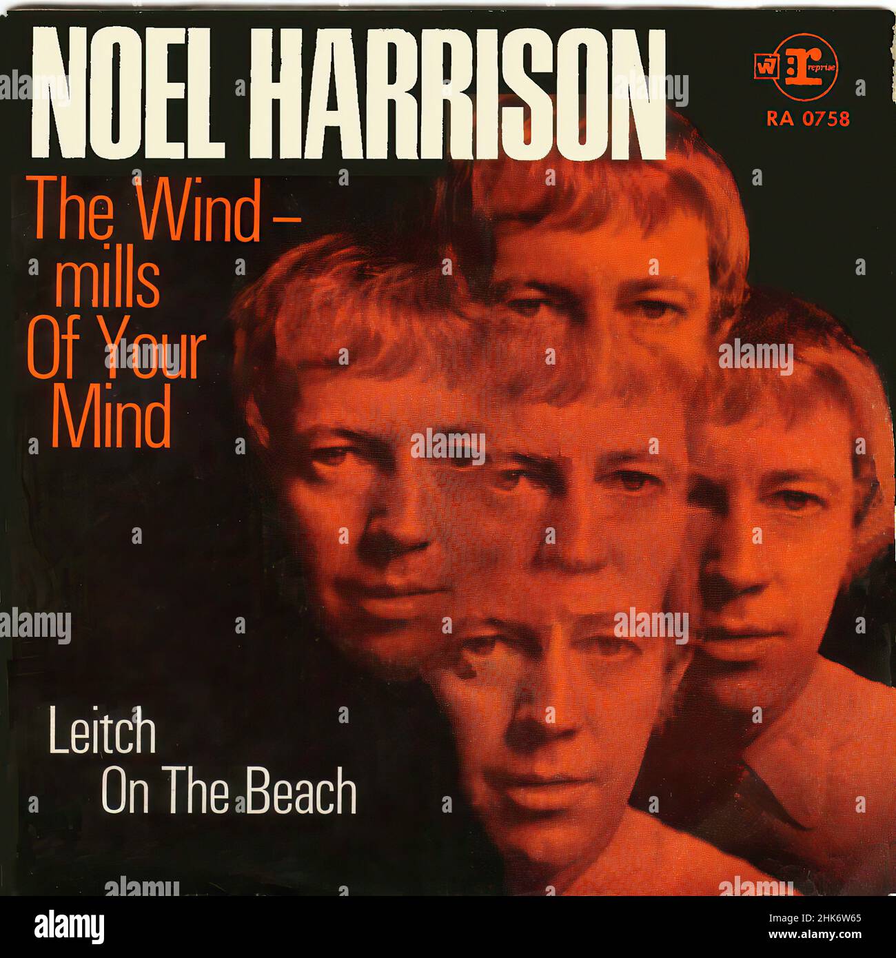 Vintage Vinyl-Plattencover - Harrison, Noel-Windmills of Your Mind-1969 Stockfoto