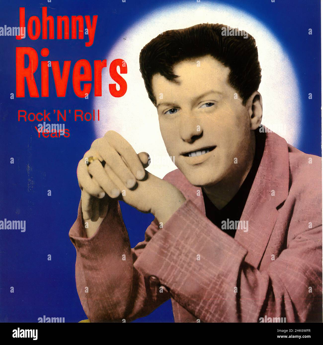 Vintage Vinyl Plattencover - 1959 - Runs, Johnny - Rock'n'Roll Years - SW - 1980s Stockfoto