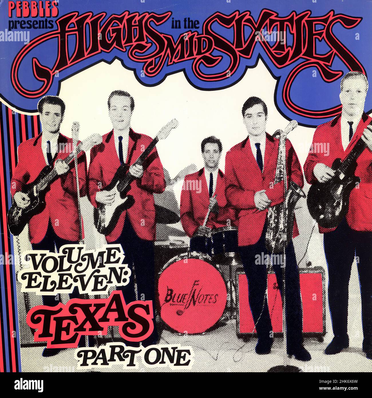 Vinylcover - Pebbles presents - Volume 11 - Texas Part 1 - US - 1984 Stockfoto