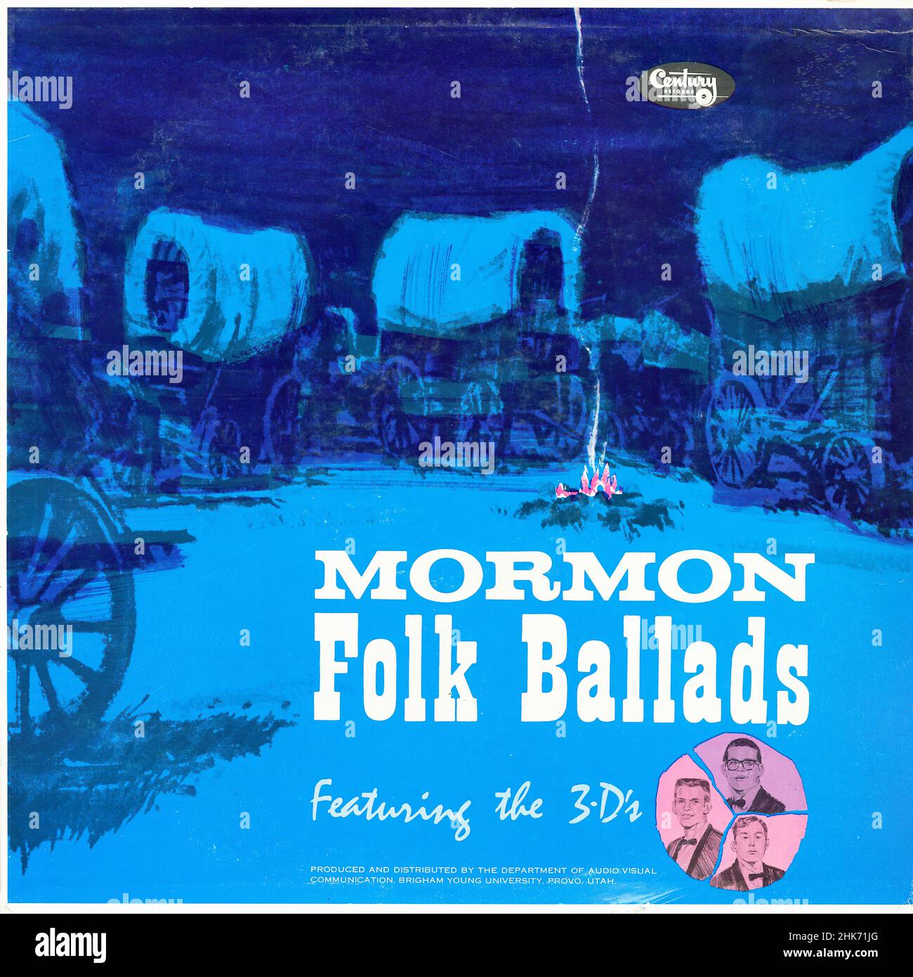 Mormon Folk Ballads - Vintage American Christian Vinyl Album Stockfoto