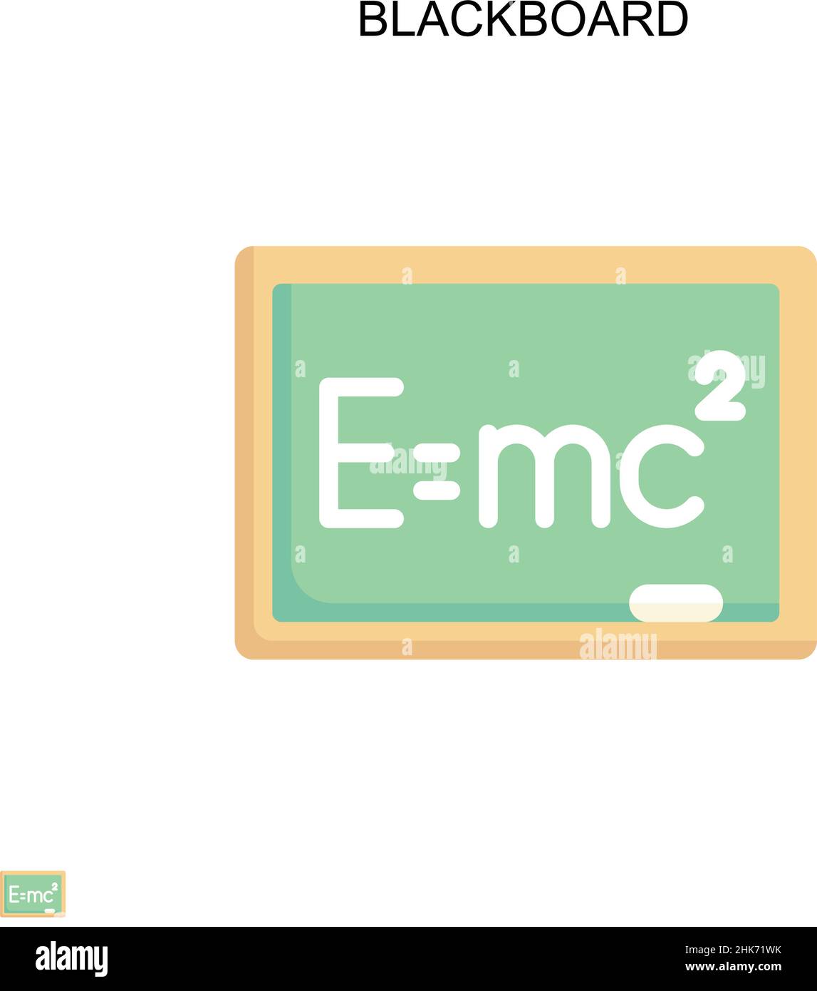 Einfaches Vektorsymbol auf der Tafel. Illustration Symbol Design-Vorlage für Web mobile UI-Element. Stock Vektor