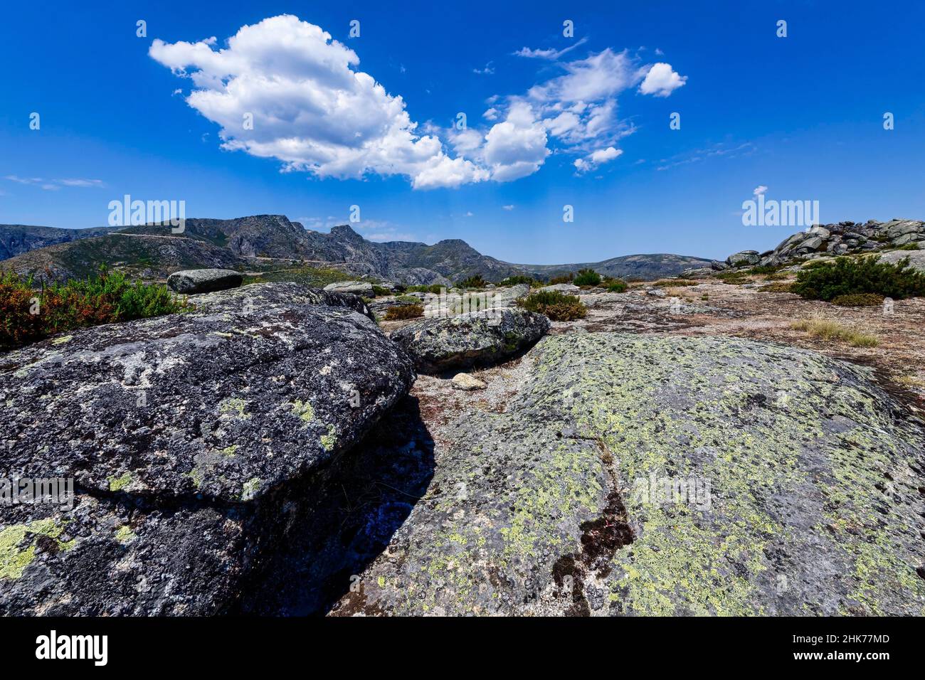 Das Kirchenschiff von Santo Antonio, Serra da Estrela, Portugal Stockfoto