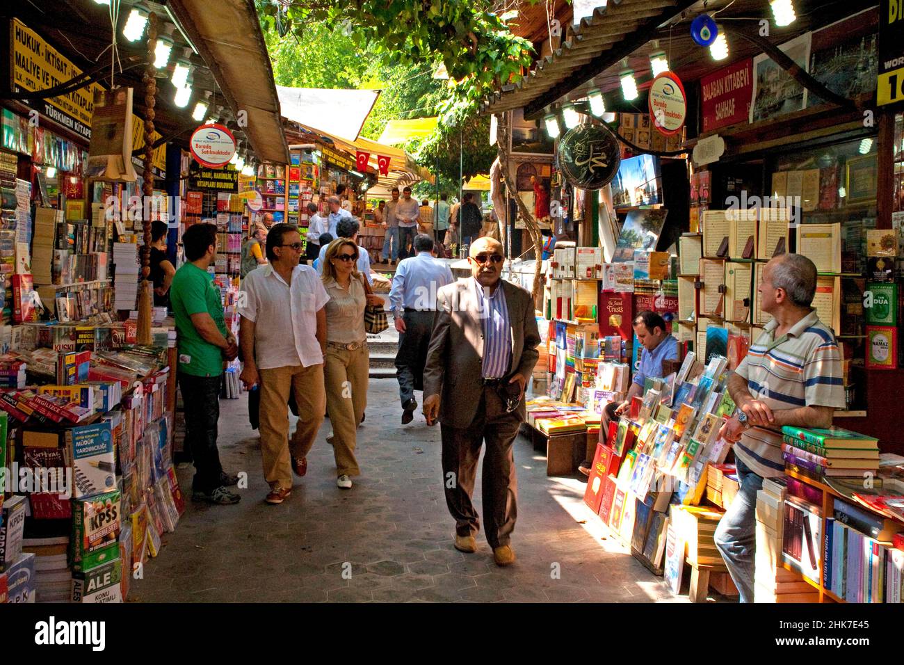 Book Bazaar, Istanbul, Türkei Stockfoto