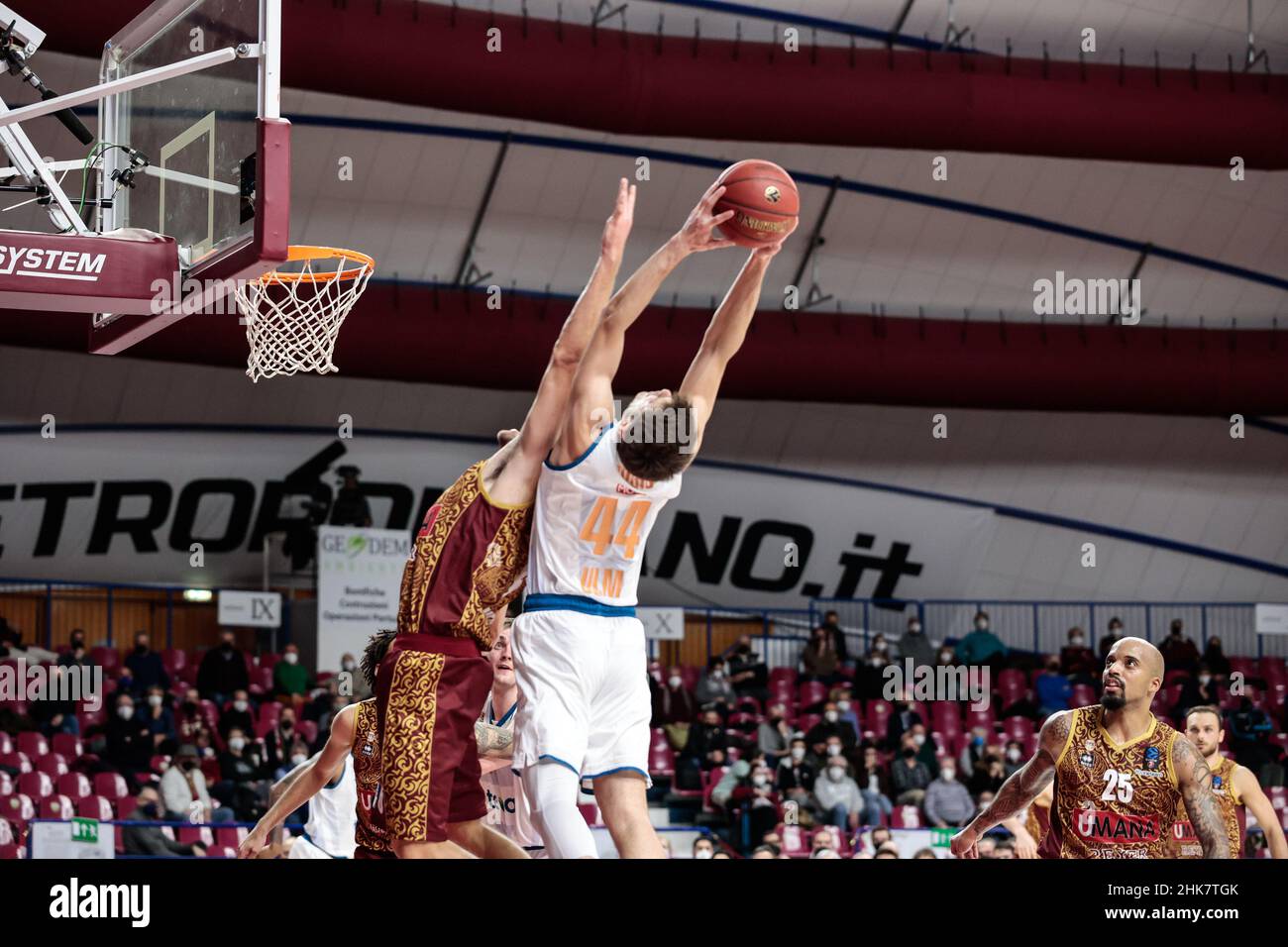 Venedig, Italien. 02nd. Februar 2022. Fedor Zugic (Ratiopharm ULM) während Umana Reyer Venezia gegen Ratiopharm Ulm, Basketball EuroCup Championship in Venedig, Italien, Februar 02 2022 Quelle: Independent Photo Agency/Alamy Live News Stockfoto