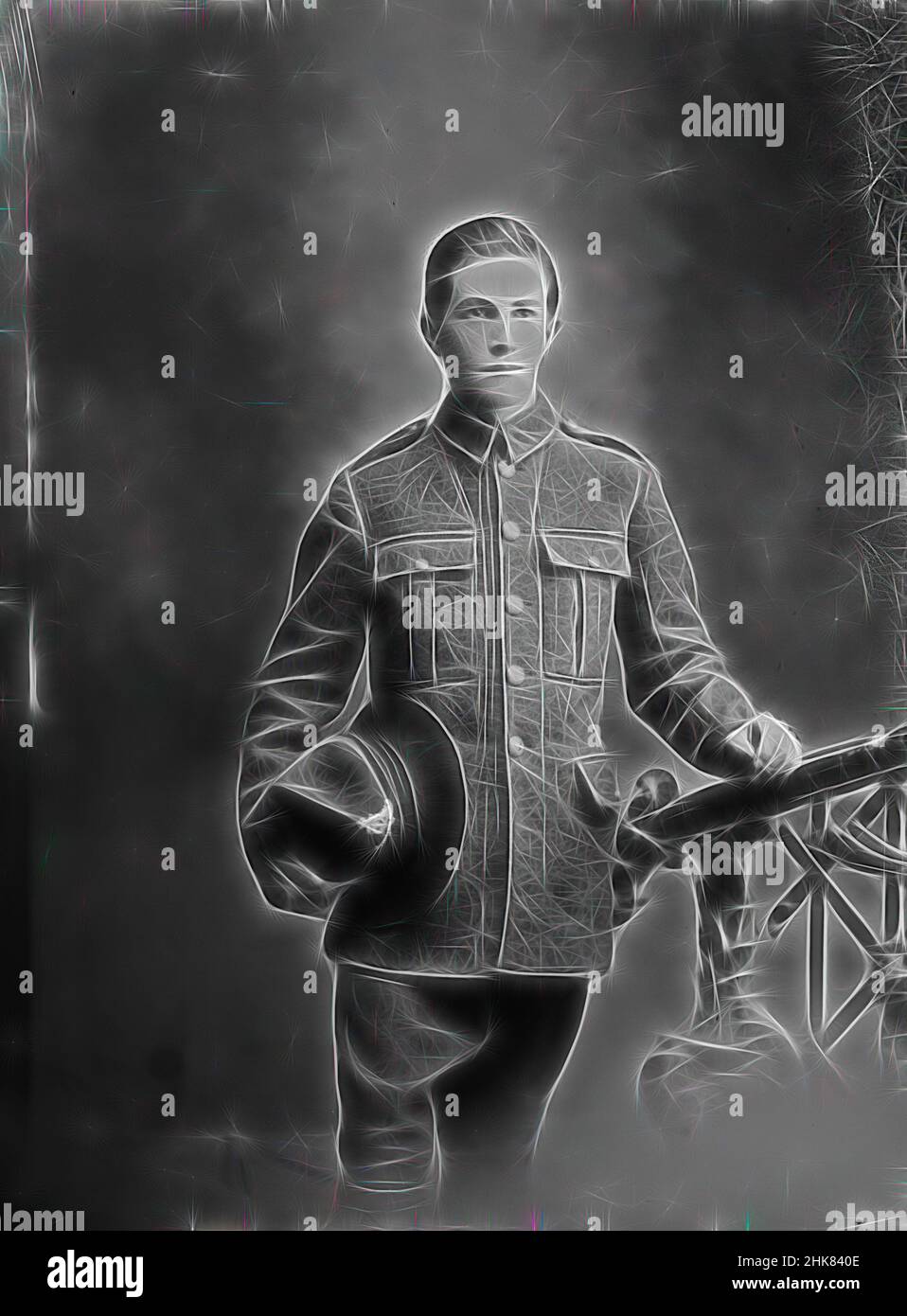 Inspiriert von Eric Marchant, Berry & Co, Fotostudio, um 1918, Wellington, Schwarzweiß-Fotografie, Eric Edward Marchant, Reimagined by Artotop. Klassische Kunst neu erfunden mit einem modernen Twist. Design von warmen fröhlichen Leuchten der Helligkeit und Lichtstrahl Strahlkraft. Fotografie inspiriert von Surrealismus und Futurismus, umarmt dynamische Energie der modernen Technologie, Bewegung, Geschwindigkeit und Kultur zu revolutionieren Stockfoto