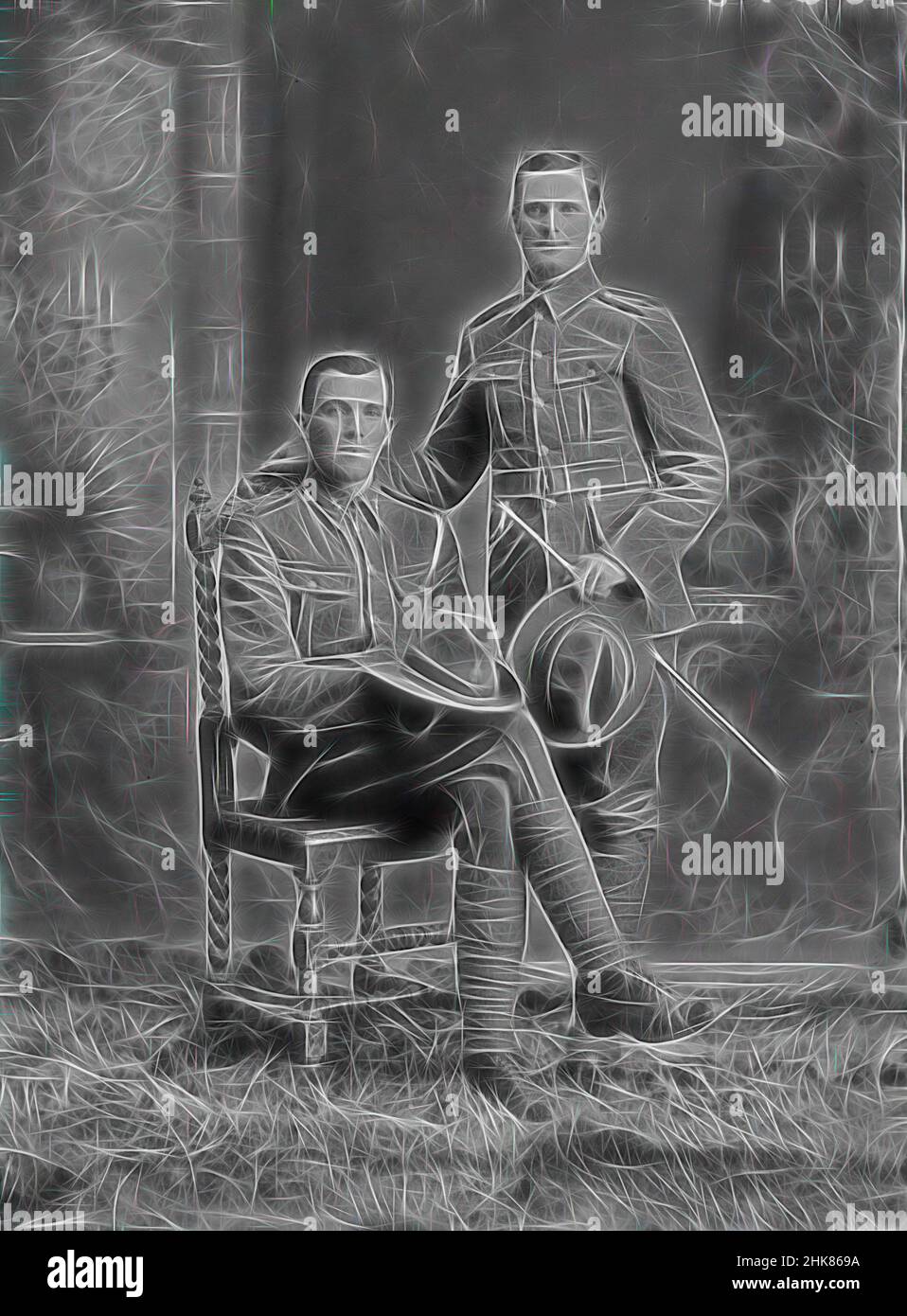 Inspiriert von Sapper Francis Harold Morgan und dem Privatfotografen Edmund Guthrie Morgan, Berry & Co, 1915, Wellington, Neu gestaltet von Artotop. Klassische Kunst neu erfunden mit einem modernen Twist. Design von warmen fröhlichen Leuchten der Helligkeit und Lichtstrahl Strahlkraft. Fotografie inspiriert von Surrealismus und Futurismus, umarmt dynamische Energie der modernen Technologie, Bewegung, Geschwindigkeit und Kultur zu revolutionieren Stockfoto