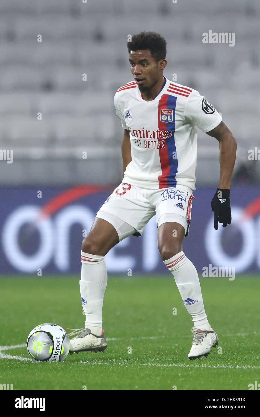 Lyon, Frankreich, 1st. Februar 2022. Thiago Mendes von Lyon während des Spiels der Uber Eats Ligue 1 im Groupama Stadium, Lyon. Bildnachweis sollte lauten: Jonathan Moscrop / Sportimage Stockfoto