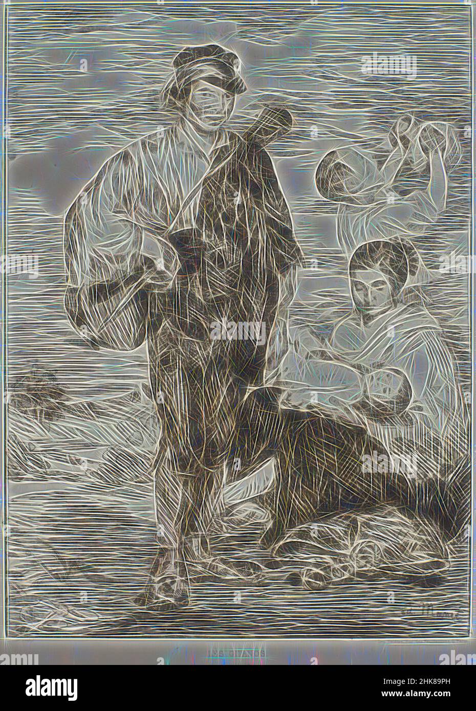 Inspiriert von Les gitanos (die Zigeuner), Edouard Manet, Künstler, 1862, Frankreich, Radierung, Edouard Manet (1832-83) wurde in einer wohlhabenden Pariser Familie geboren und wurde von seinem Onkel ermutigt, eine Karriere in der Kunst zu verfolgen. Manet erhielt eine erste Ausbildung von dem Geschichtsmaler Thomas Couture, aber schnell, von Artotop neu erfunden. Klassische Kunst neu erfunden mit einem modernen Twist. Design von warmen fröhlichen Leuchten der Helligkeit und Lichtstrahl Strahlkraft. Fotografie inspiriert von Surrealismus und Futurismus, umarmt dynamische Energie der modernen Technologie, Bewegung, Geschwindigkeit und Kultur zu revolutionieren Stockfoto