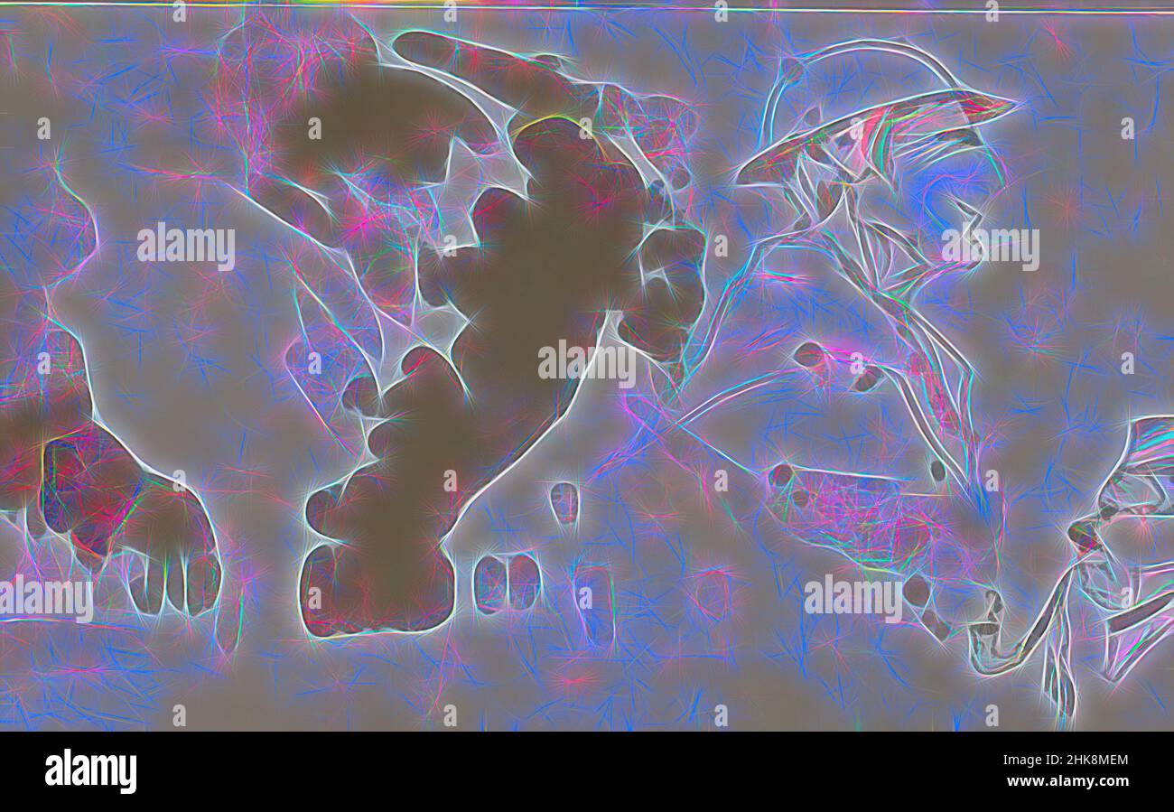 Inspiriert von Heads of a man with a Hut and a pipe-smoking man, Reimagined by Artotop. Klassische Kunst neu erfunden mit einem modernen Twist. Design von warmen fröhlichen Leuchten der Helligkeit und Lichtstrahl Strahlkraft. Fotografie inspiriert von Surrealismus und Futurismus, umarmt dynamische Energie der modernen Technologie, Bewegung, Geschwindigkeit und Kultur zu revolutionieren Stockfoto