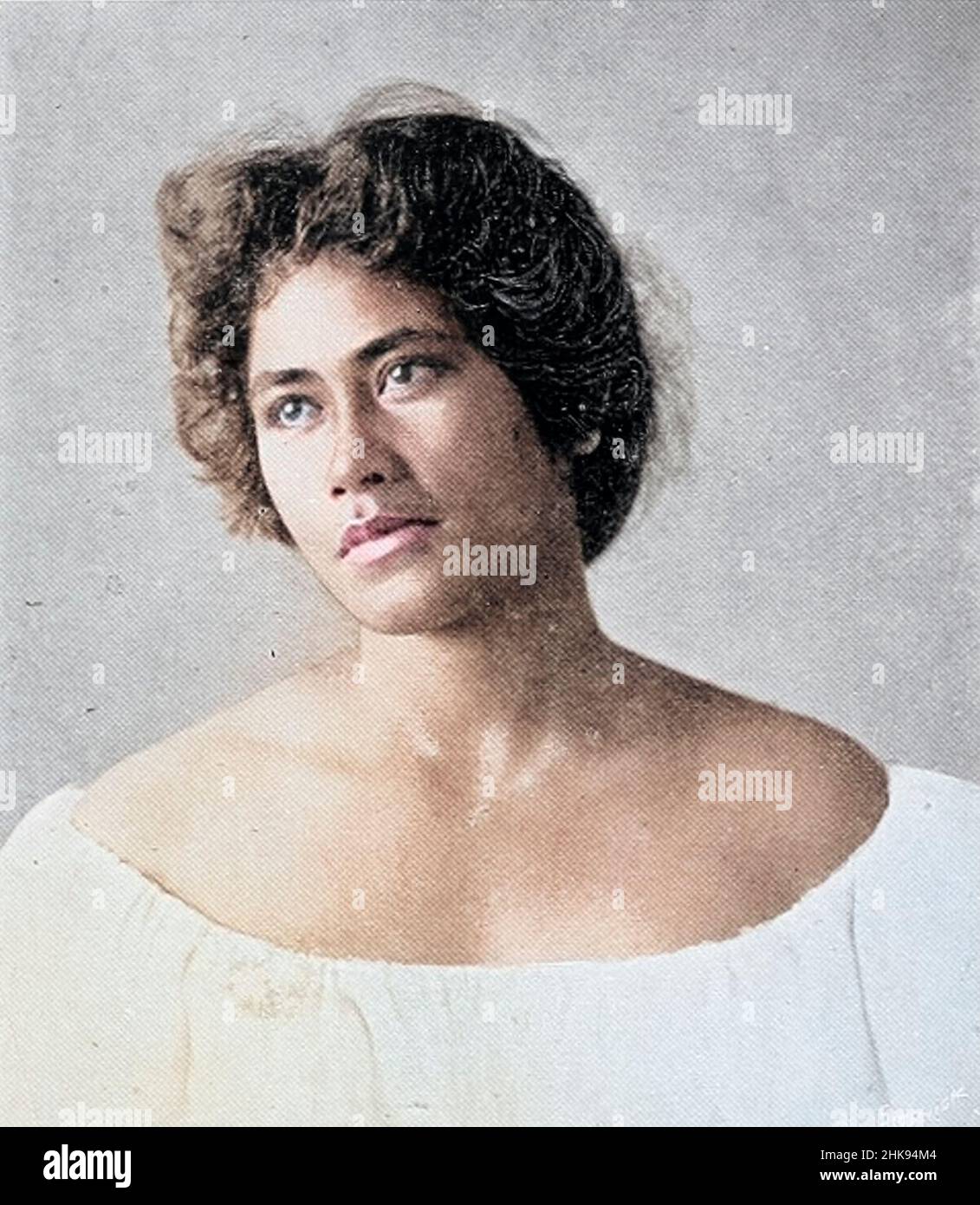 A Woman of Hawaii aus dem Buch „The living Races of Mankind“ Vol. 1 von Henry Neville Hutchinson, Herausgeber John Walter Gregory und Richard Lydekker, Verlag: London, Hutchinson & CO 1901 Stockfoto